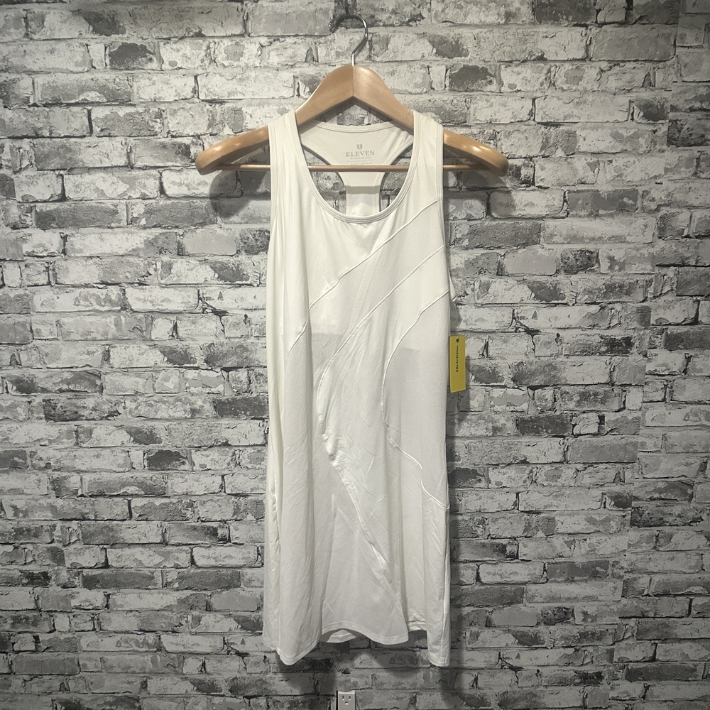 NWT EleVen by Venus Williams Women's Wavy Dress White Size XL